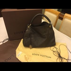 Louis Vuitton artsy Terre brown bag leather auth